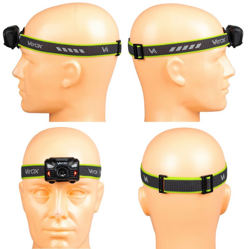 Vayox VA0020 genopladelig pandelampe med bevægelsessensor, 170 lm, 1 stk.