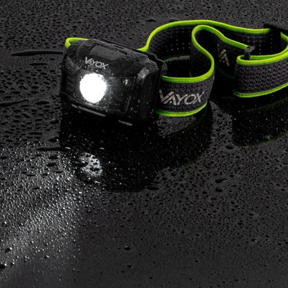 Vayox VA0020 genopladelig pandelampe med bevægelsessensor, 170 lm, 1 stk.