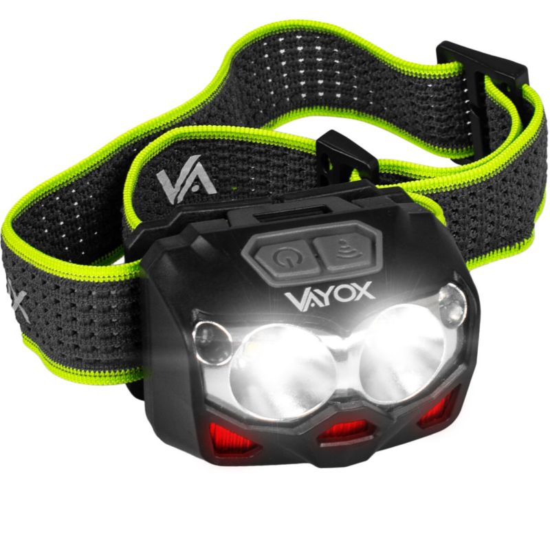 Vayox VA0078 genopladelig pandelampe med bevægelsessensor, 500 lm, 1 stk.