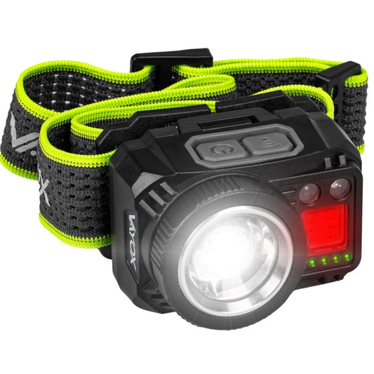 Vayox VA0098 genopladelig pandelampe med bevægelsessensor og zoom, 500 lm, 1 stk.