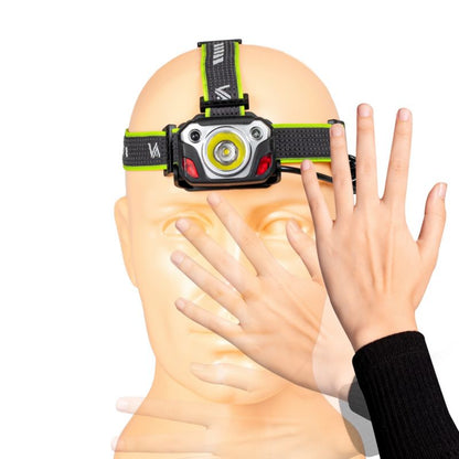 Vayox VA0103 genopladelig pandelampe med bevægelsessensor 1200 lm, 1 stk.