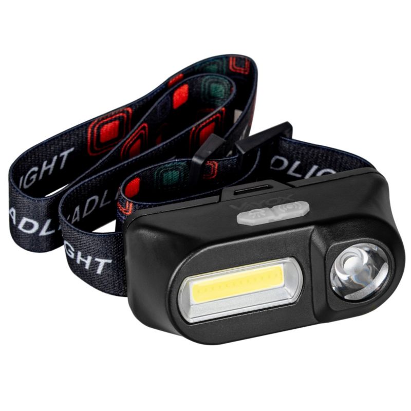 Vayox VA0115 genopladelig pandelampe 380 lm, 1 stk.