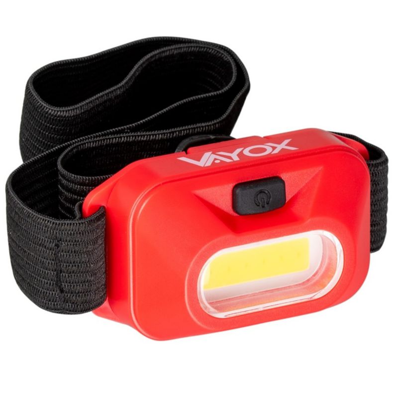 Vayox VA0118 pandelampe med batteri 150 lm, 1 stk.