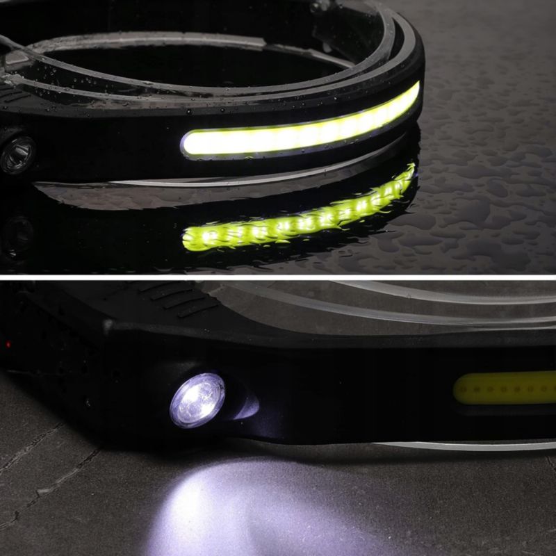 Vayox VA0128 genopladelig pandelampe med silikone, bevægelsessensor, 350 lm, 1 stk.