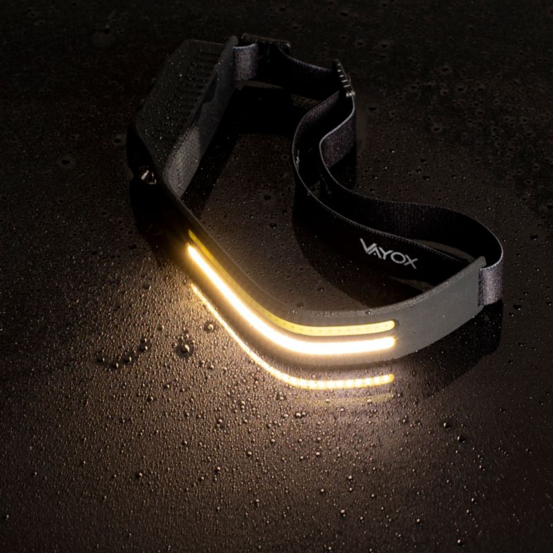 Vayox VA0129 genopladelig pandelampe med silikone, bevægelsessensor, 300 lm, 1 stk.