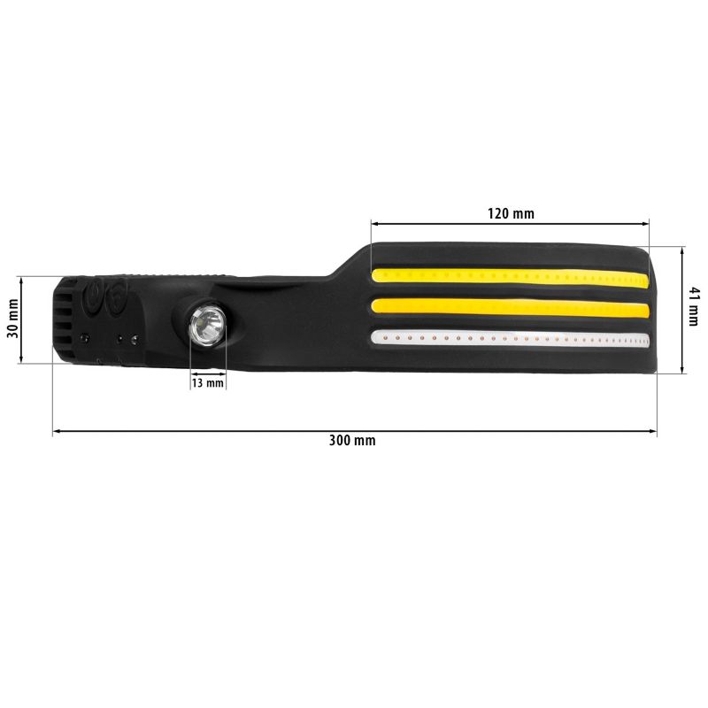 Vayox VA0130 genopladelig pandelampe med bevægelsessensor, 300 lm, 1 stk.