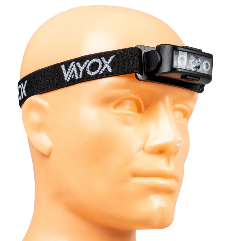 Vayox VA0174 pandelampe med genopladeligt batteri 100 lm, 1 stk.