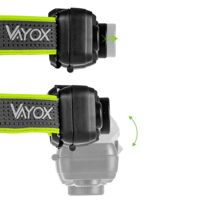 Vayox VA0196 genopladelig pandelampe med zoom, 800 lm, 1 stk.