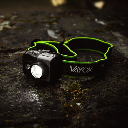 Vayox VA0196 genopladelig pandelampe med zoom, 800 lm, 1 stk.