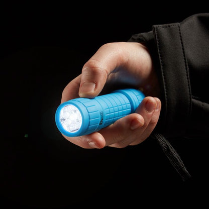 Diall 9 LED gummilygte blå 3 x AAA