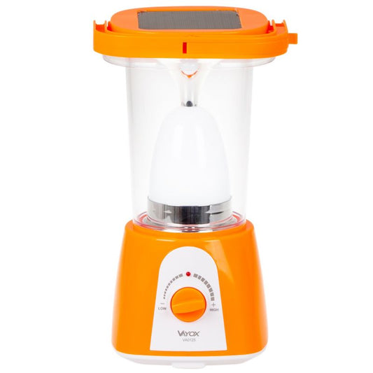 Vayox VA0125 campinglygte med genopladeligt batteri, solcelle og powerbank, 710 lm, 1 stk.