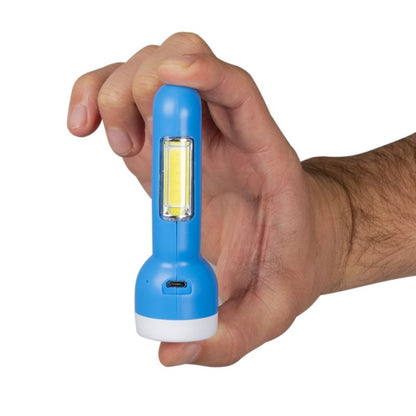 Vayox VA0087 LED-lommelygte med genopladeligt batteri og sidelyst 300 lm, 1 stk.