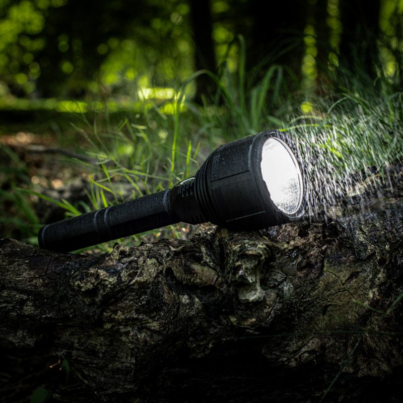 Vayox VA0043 taktisk genopladelig lommelygte, vandtæt IPX6, 3000 lm, 1 stk.