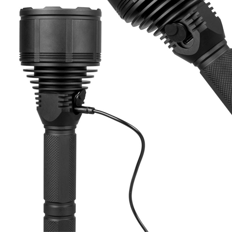 Vayox VA0043 taktisk genopladelig lommelygte, vandtæt IPX6, 3000 lm, 1 stk.