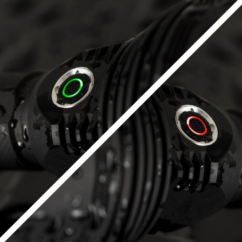 Vayox VA0043 taktisk genopladelig lommelygte, vandtæt IPX6, 3000 lm, 1 stk.