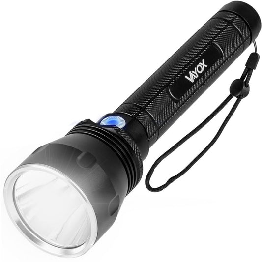 Vayox VA0253 taktisk genopladelig lommelygte med IPX5 vandtæthed, 1570 lumen, 1 stk.