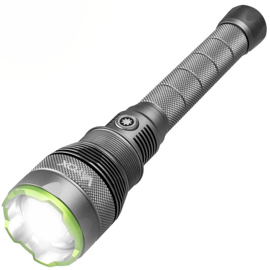 Vayox VA0254 taktisk genopladelig lommelygte med zoom, vandtæt IPX7, 10000 lumen, 1 stk.
