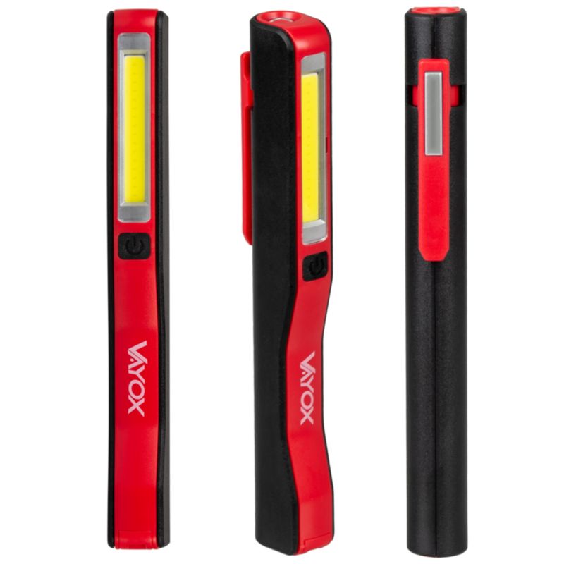 Vayox VA0102 værkstedslygte på batteri med magnet 120 lm, 1 stk.