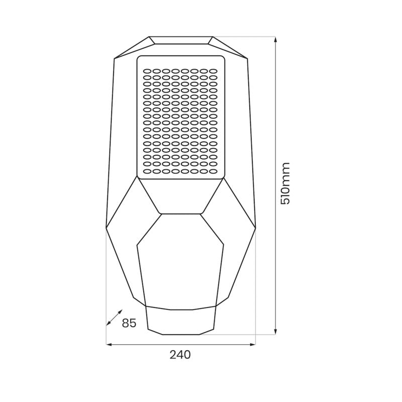Sollygte Kobra 200 W 6500 K Sort