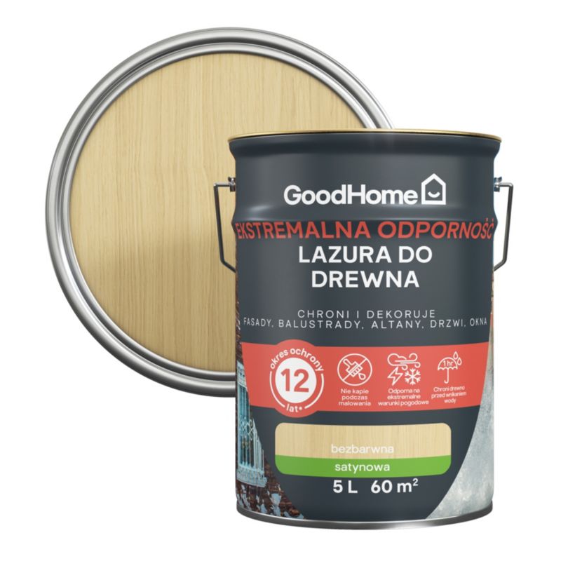 GoodHome 12 års klar træbeskyttelse 5 l