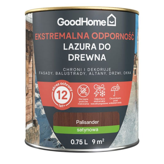 GoodHome 12 års træbeskyttelse palisander 0,75 l