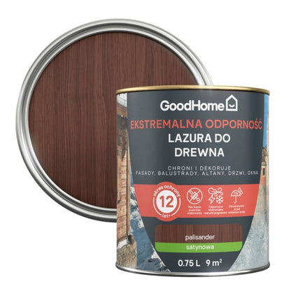 GoodHome 12 års træbeskyttelse palisander 0,75 l