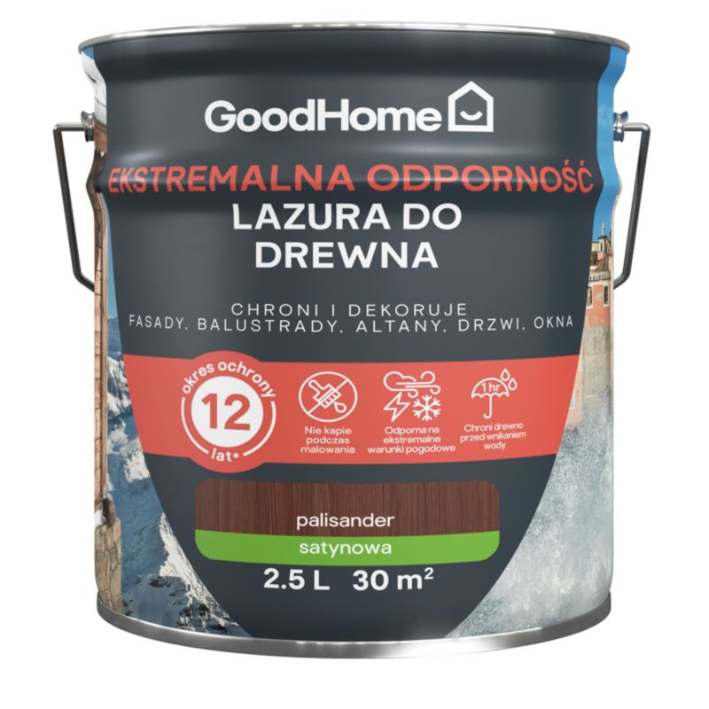 GoodHome lazur 12 års palisander 2,5 l