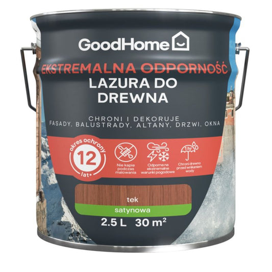 GoodHome lazur 12 år teak 2,5 l