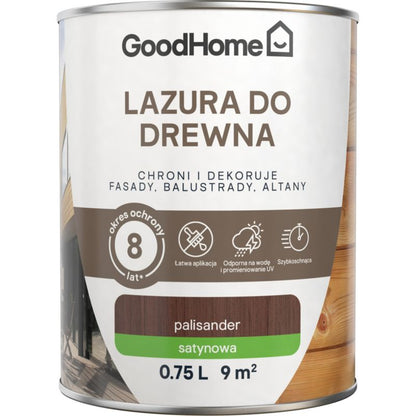 GoodHome træbeskyttelseslasur 8 år palisander 0,75 l