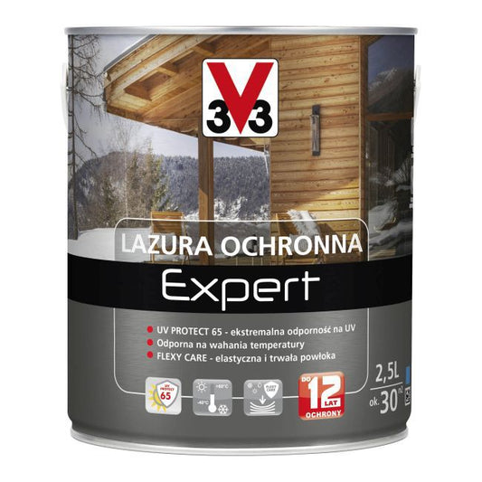 V33 Expert beskyttende lazur mahogni 2,5 l