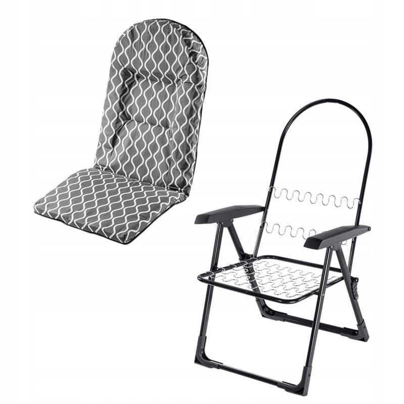 KADAX foldbar havefotpæl med justerbar ryg til balkon og terrasse