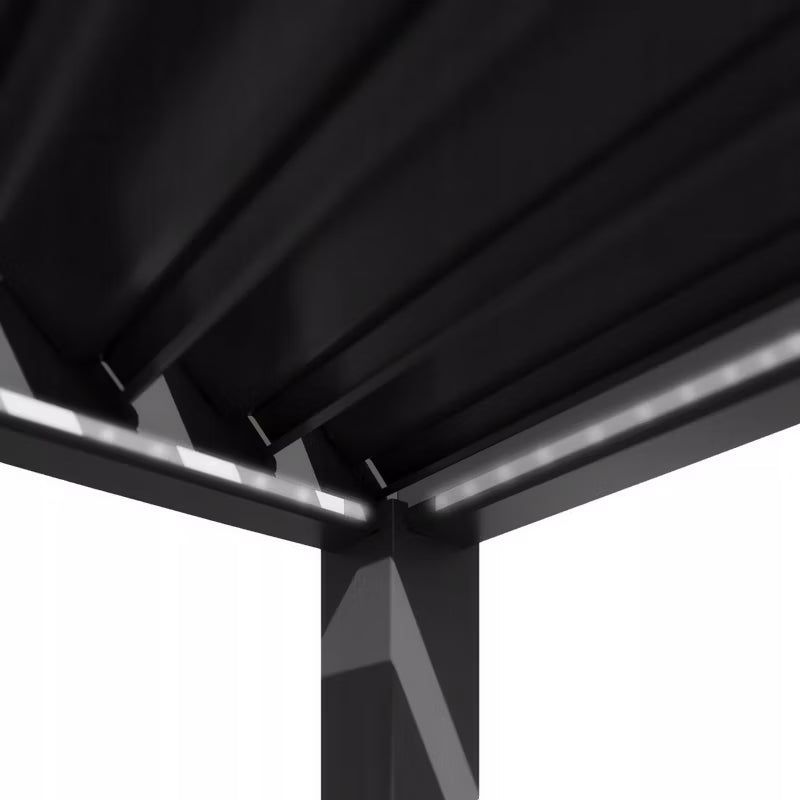 LED Belysning til Pergola 3 m Antracit