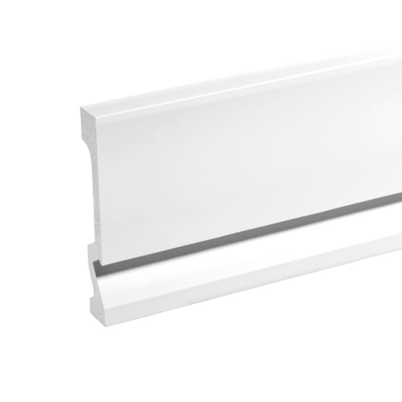 LED Fodpanel 244 cm Hvid Mat 1 stk.