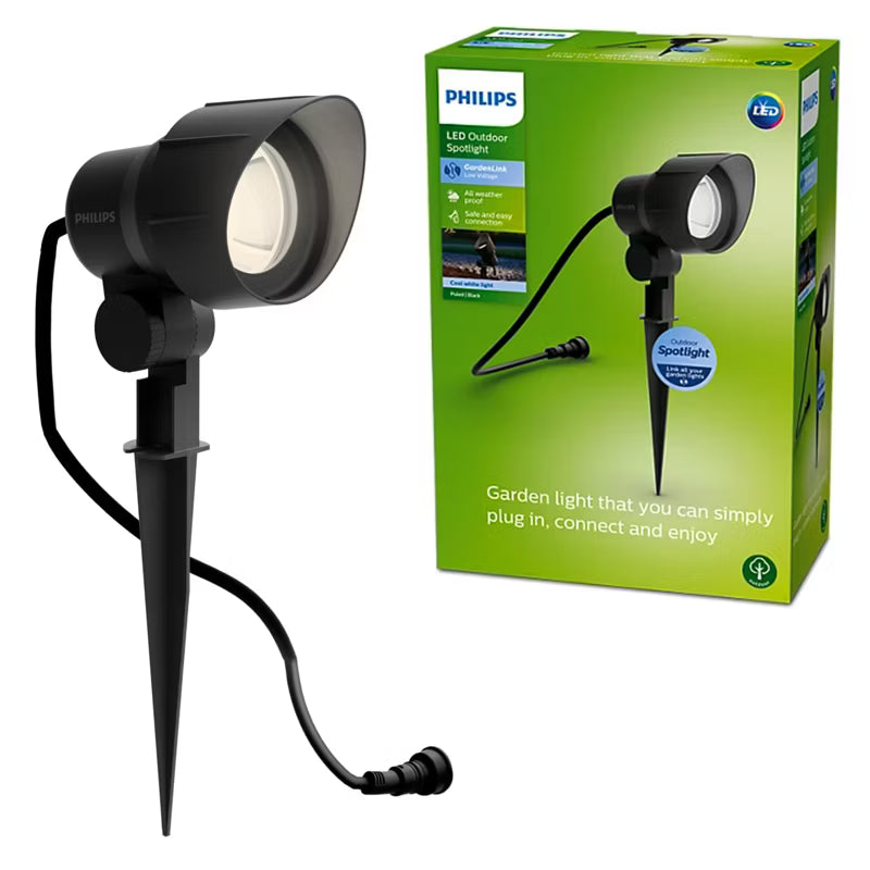LED Havespot 6W 660lm 12V Sort IP44