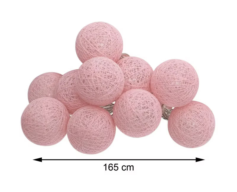LED Lyskæde 10 LED 5 cm Rosa