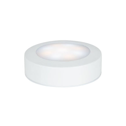 LED Underskabsbelysning Bly Rund 80 mm Hvid 3-Pak