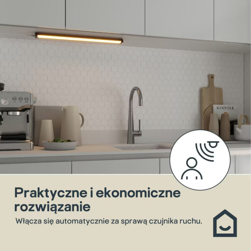LED Underskabsbelysning Idonie 56 cm Sort