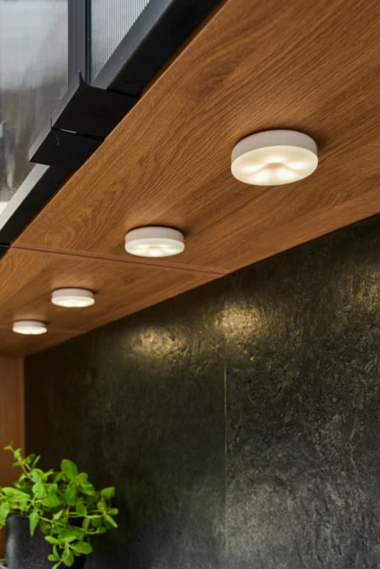 LED Vågelampe Chadid Ø65 mm Hvid Genopladelig