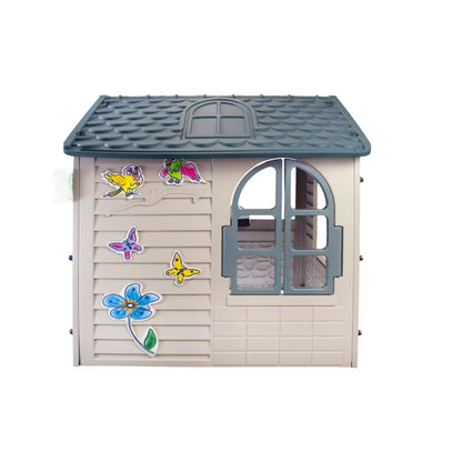 Legehus 120x175x120 cm med Bord Plast