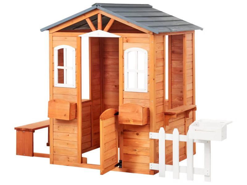 Legehus Ampeliko 212x120x142 cm Gran Brun