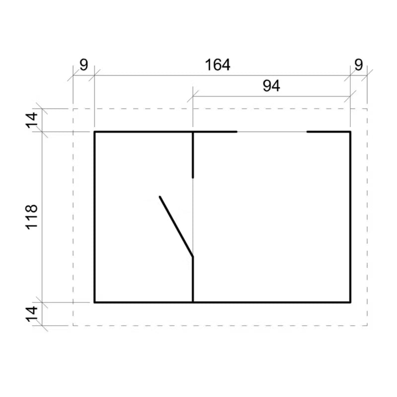 Legehus på Pæle M501B 1,1 m² 19 mm Natur Træ