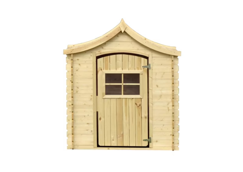 Legehus i Træ M550-1 146x112 cm Natur 1,1 m²