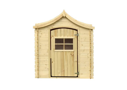 Legehus i Træ M550-1 146x112 cm Natur 1,1 m²
