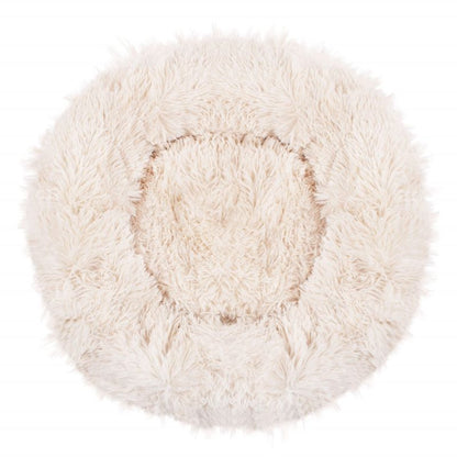 Hundekurv 50 cm, beige plysseng