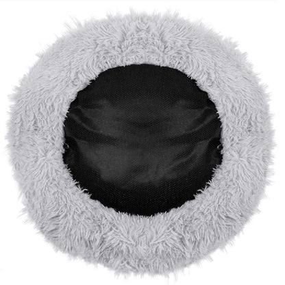 Springos hunde- og kattekurv 120 cm, blødt plysseng, grå, 1 stk.