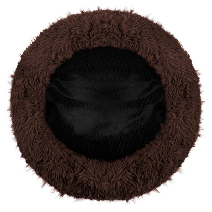 Springos rundt blødt hunde- og kattehule 50 cm, brun, 1 stk.