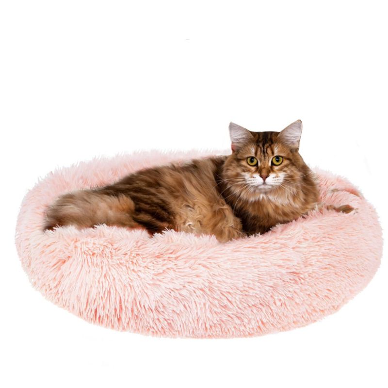 Springos rundt hunde- og kattehule 80 cm i støvet rosa, 1 stk.