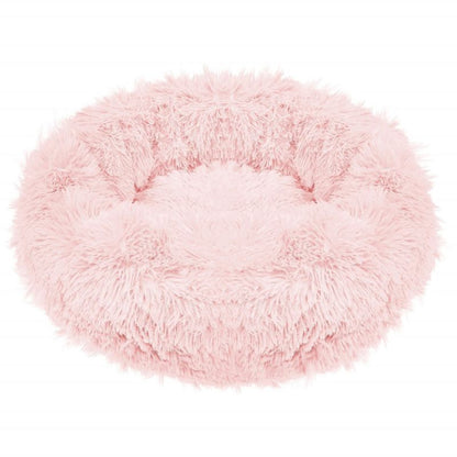 Springos hundeseng 60 cm i blødt plysmateriale, støvet rosa, 1 stk.