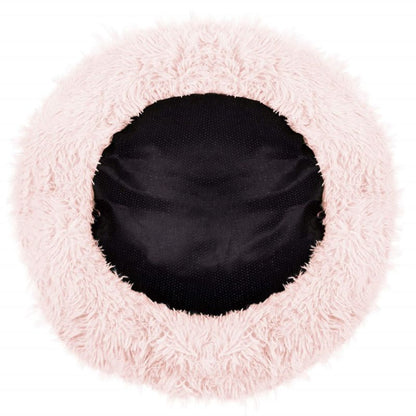 Springos hundeseng 60 cm i blødt plysmateriale, støvet rosa, 1 stk.