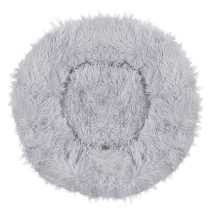 Springos hundeseng 60 cm i blødt plysmateriale til katte, grå, 1 stk.